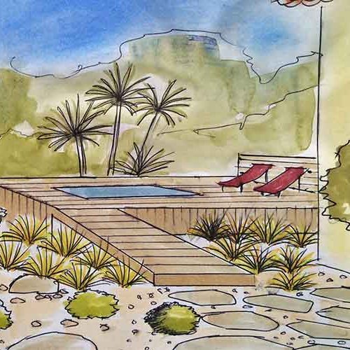 Aménagement extérieur d’un spa dans une propriété à Méounes dans le Var