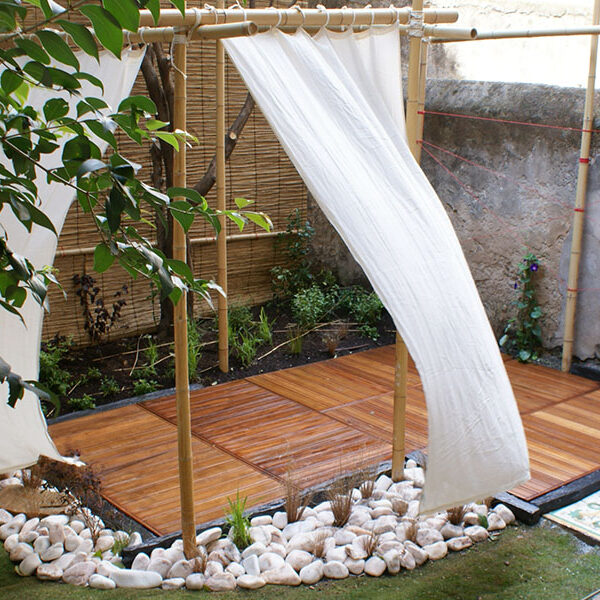 Création d'un jardin de ville style japonnais