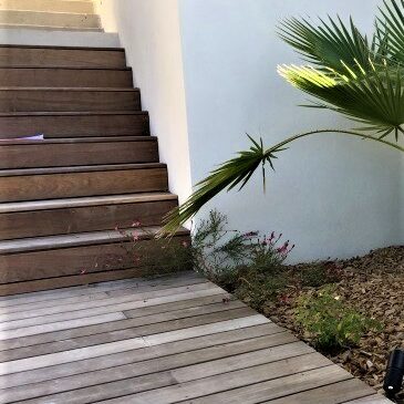 Le jardin sur la mer de la maison blanche - Côte Bleue