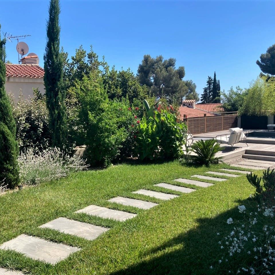 Aménagement d'un jardin d'une maison bourgeoise - Parc Talabot - Marseille 8ème