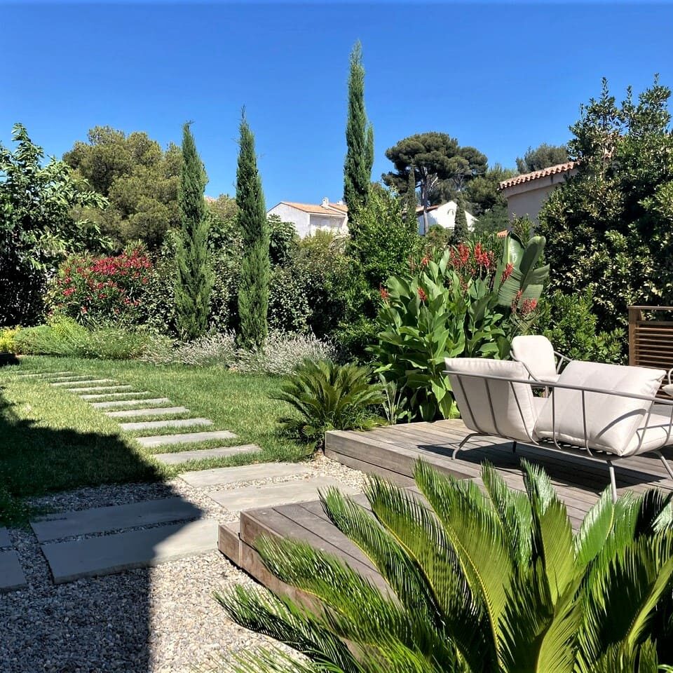 Aménagement d'un jardin d'une maison bourgeoise
