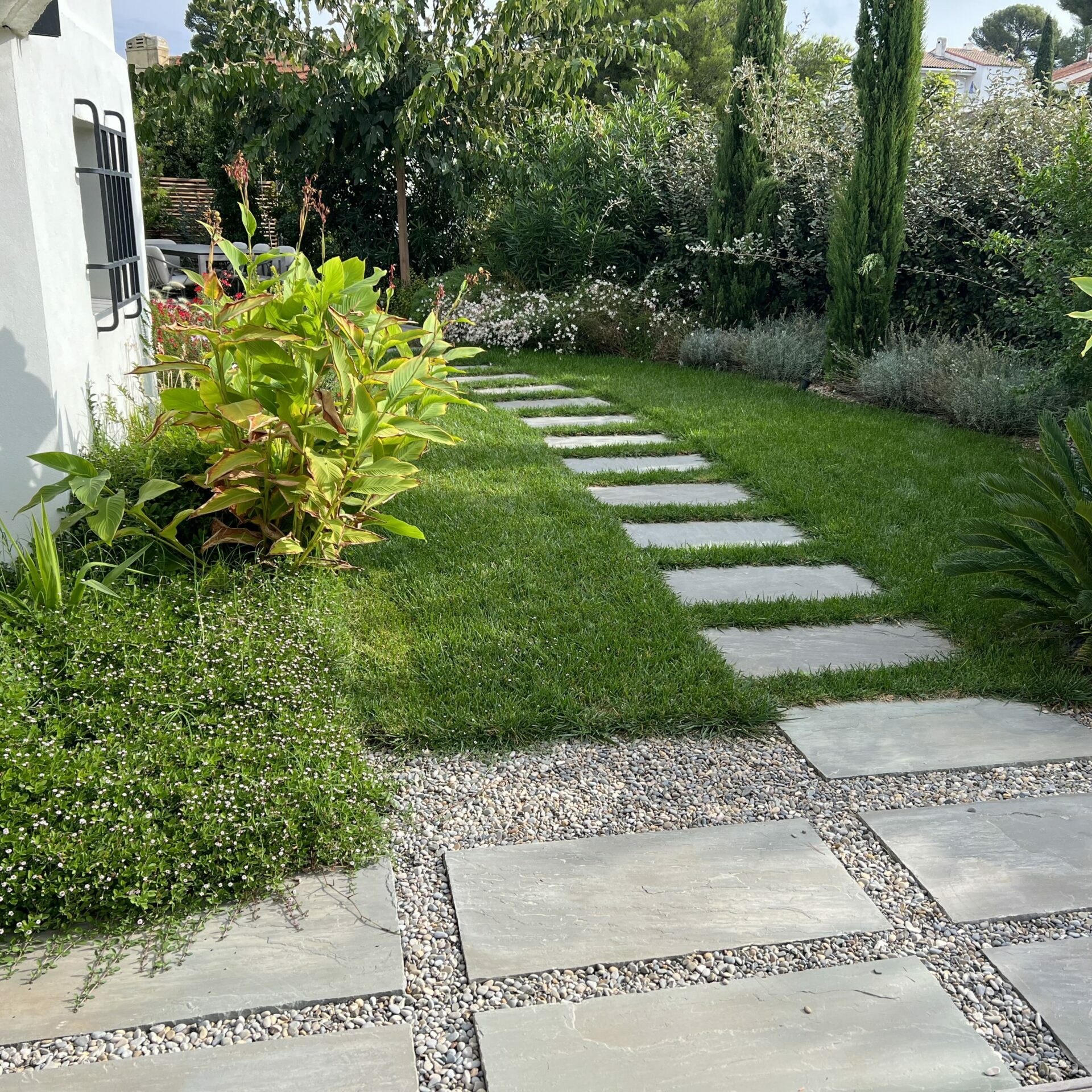 Aménagement d'un jardin d'une maison bourgeoise