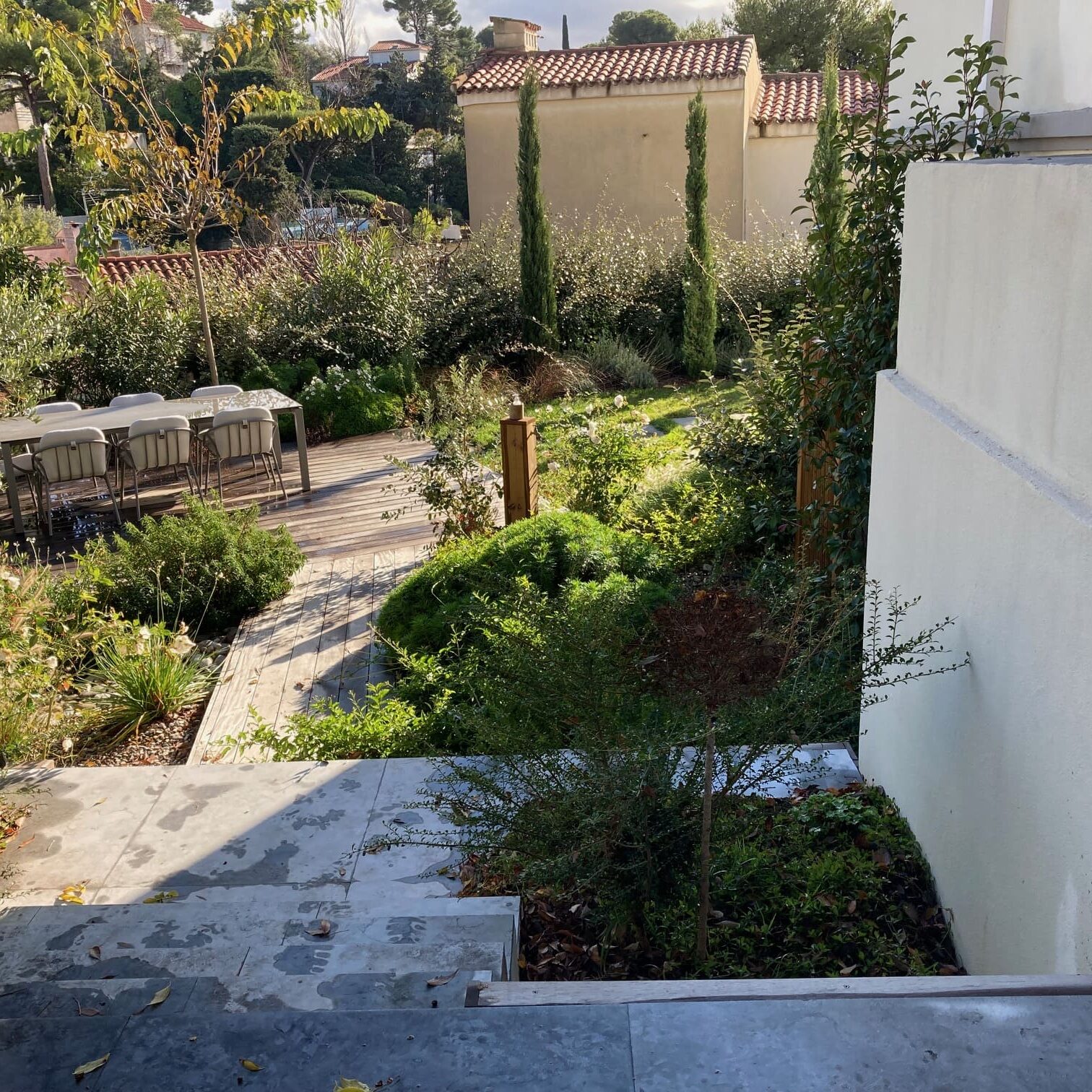 Aménagement d'un jardin d'une maison bourgeoise - Parc Talabot - Marseille 8ème
