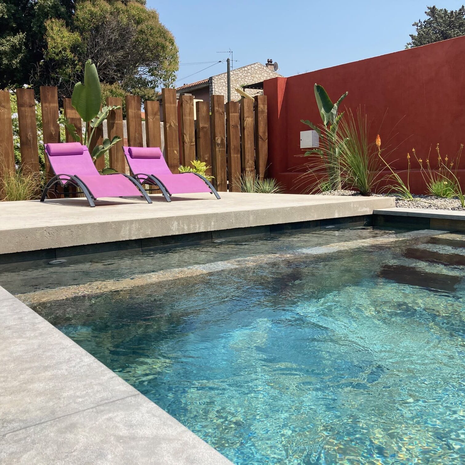 Aménagement d'un jardin - Hôtel particulier Bd Michelet à Marseille