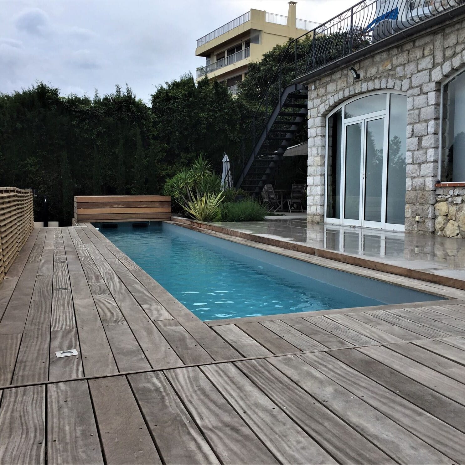 Aménagement d'un jardin paysager, maison à Villefranche sur Mer