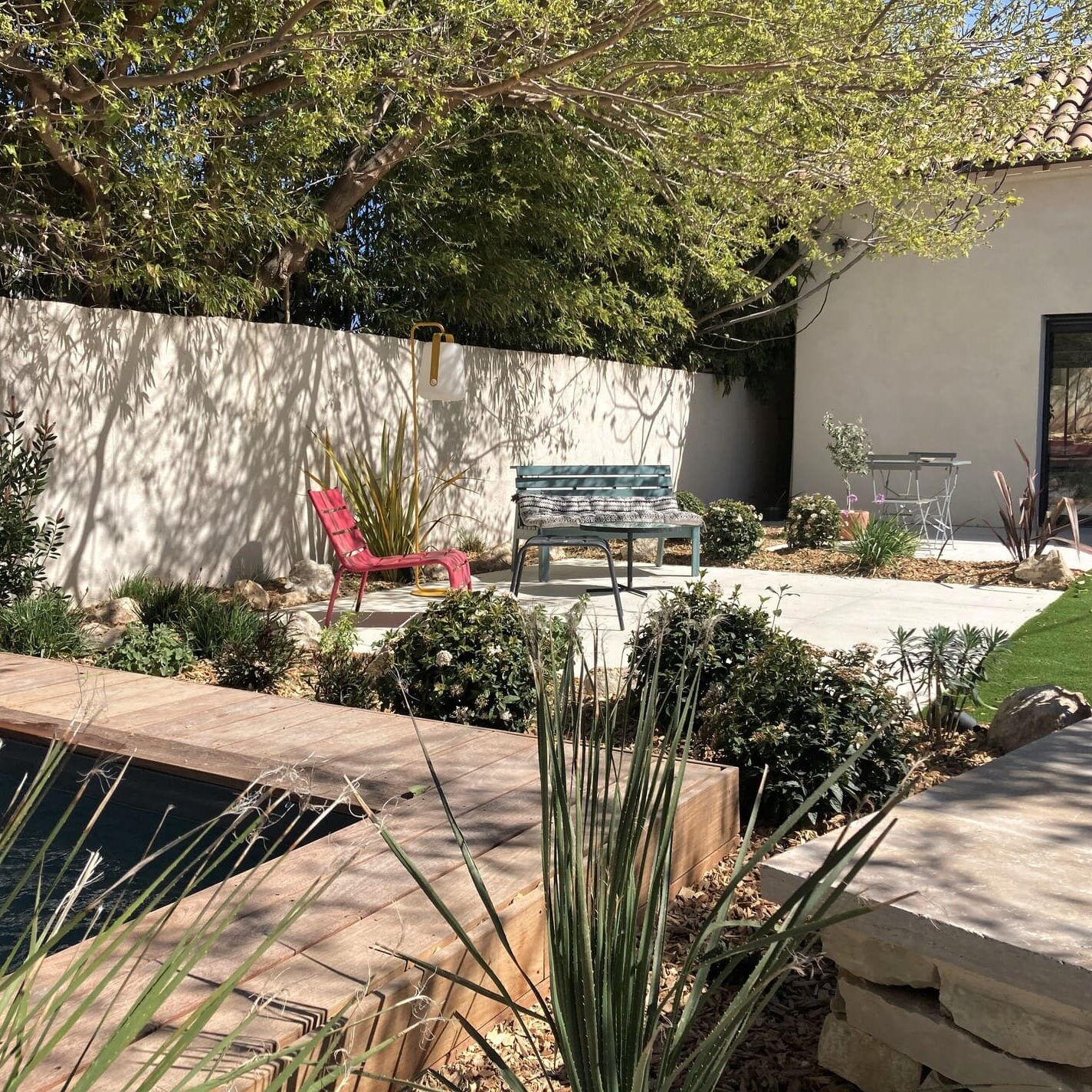 Conception d'un jardin de ville à Marseille dans le 8ème