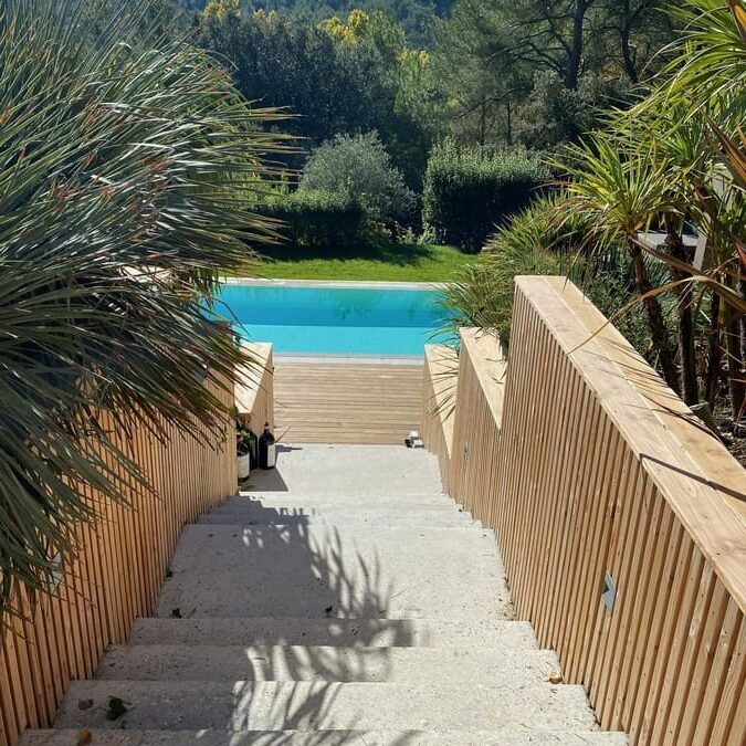 Création d’une piscine miroir Luberon