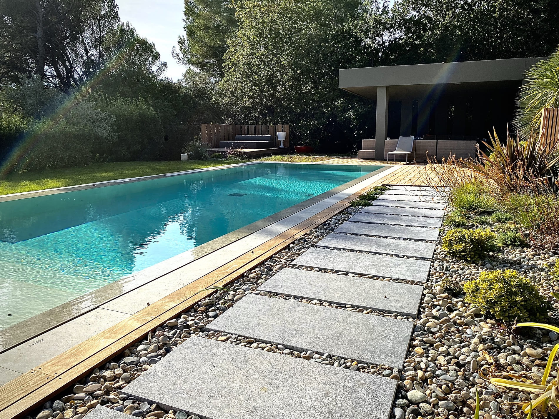 Création piscine aménagement jardin Aix-En-Provence Paysagiste