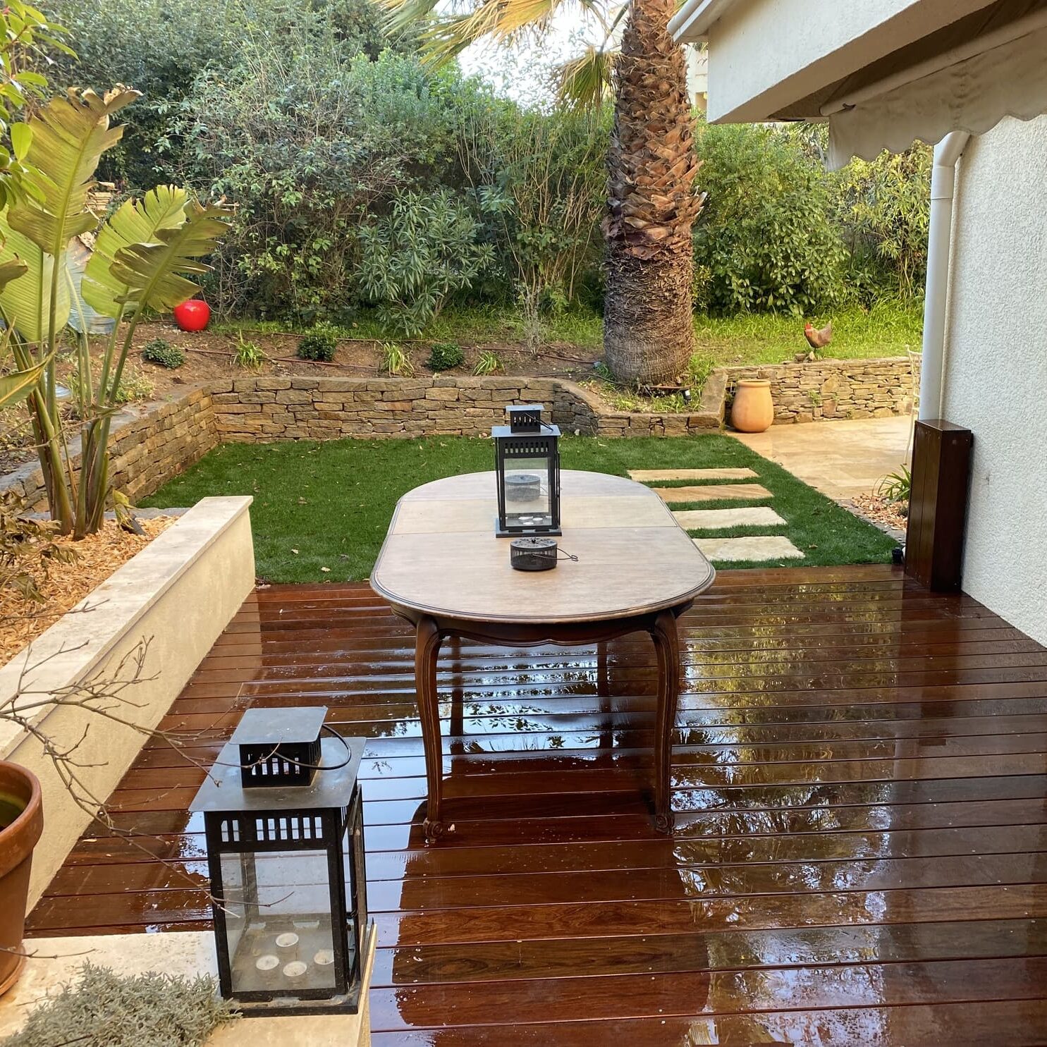 Création jardin en rez d’un immeuble résidentiel – Toulon Mourillon