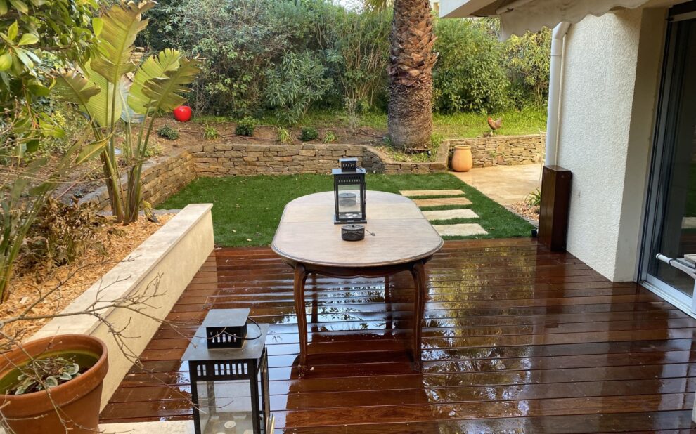Création jardin en rez d’un immeuble résidentiel – Toulon Mourillon