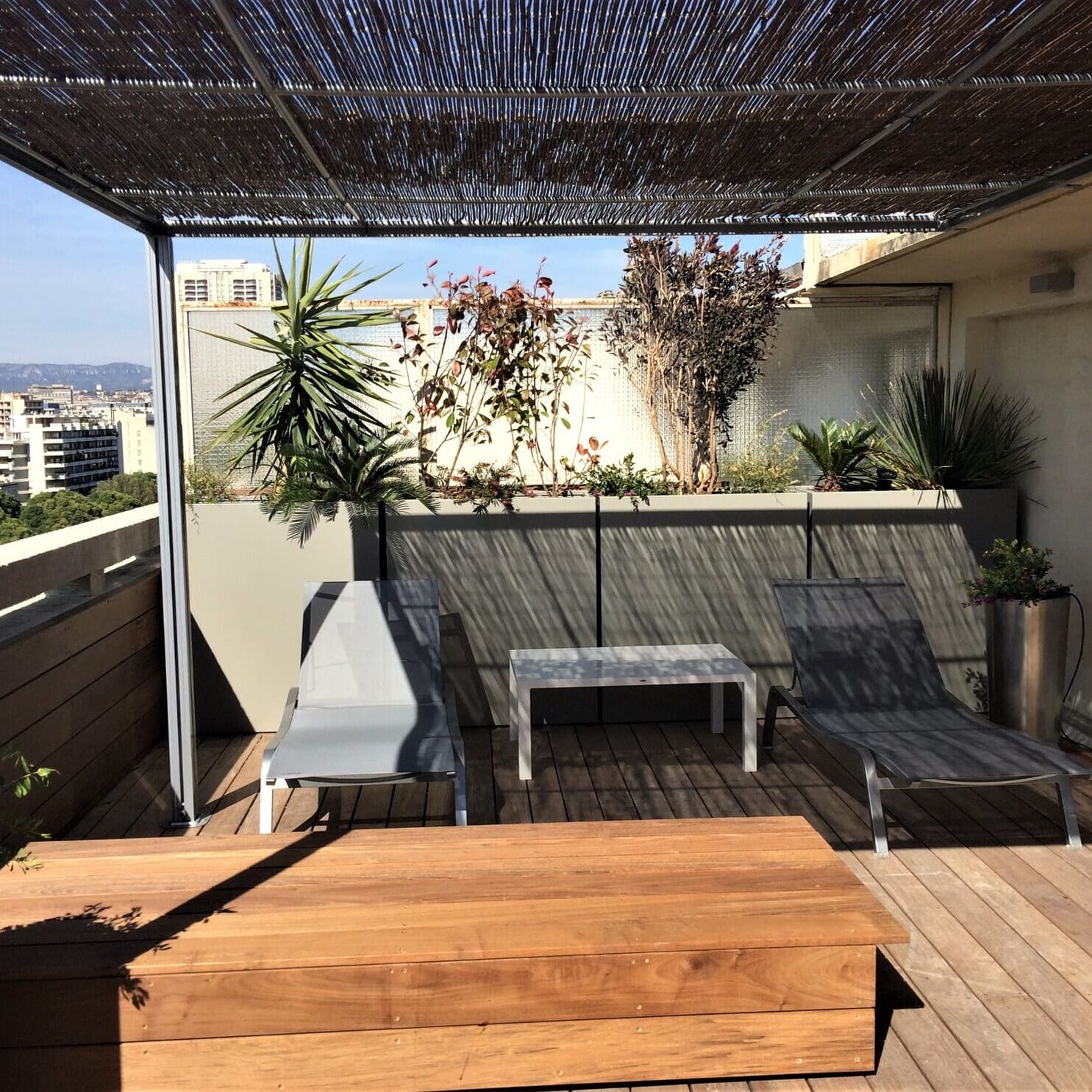 Aménagement d'un roof top d’un duplex, Marseille Prado