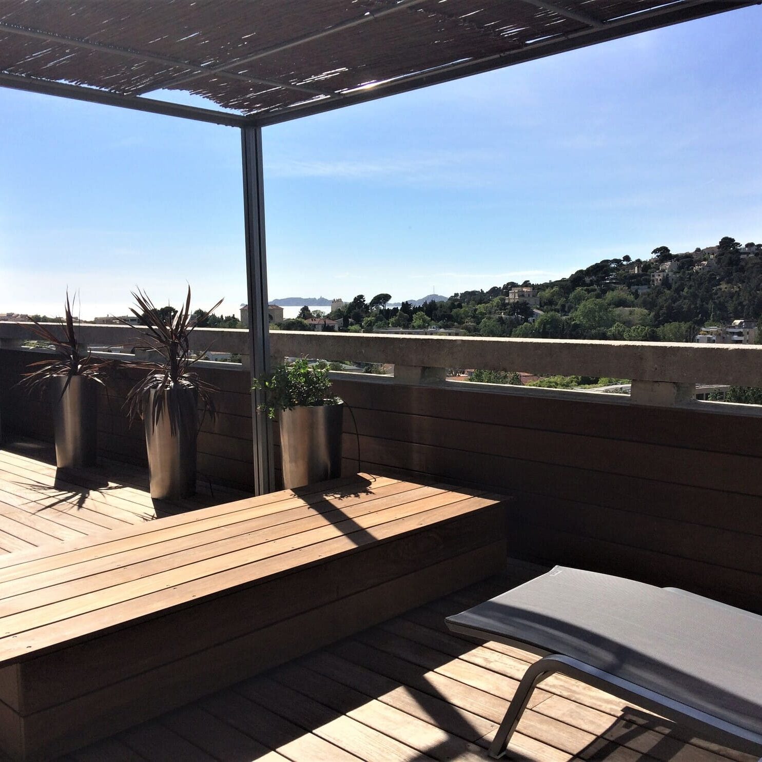 Aménagement d'un roof top d’un duplex, Marseille Prado