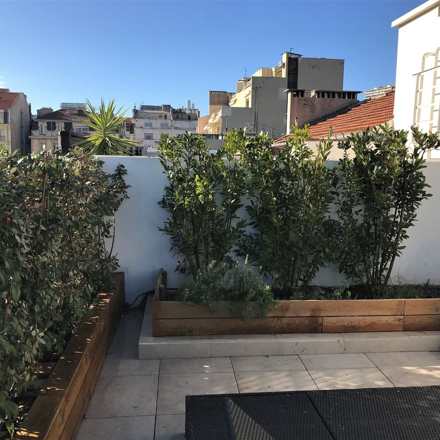 Conception d'une terrasse en ville d’un appartement à Marseille (Prado)