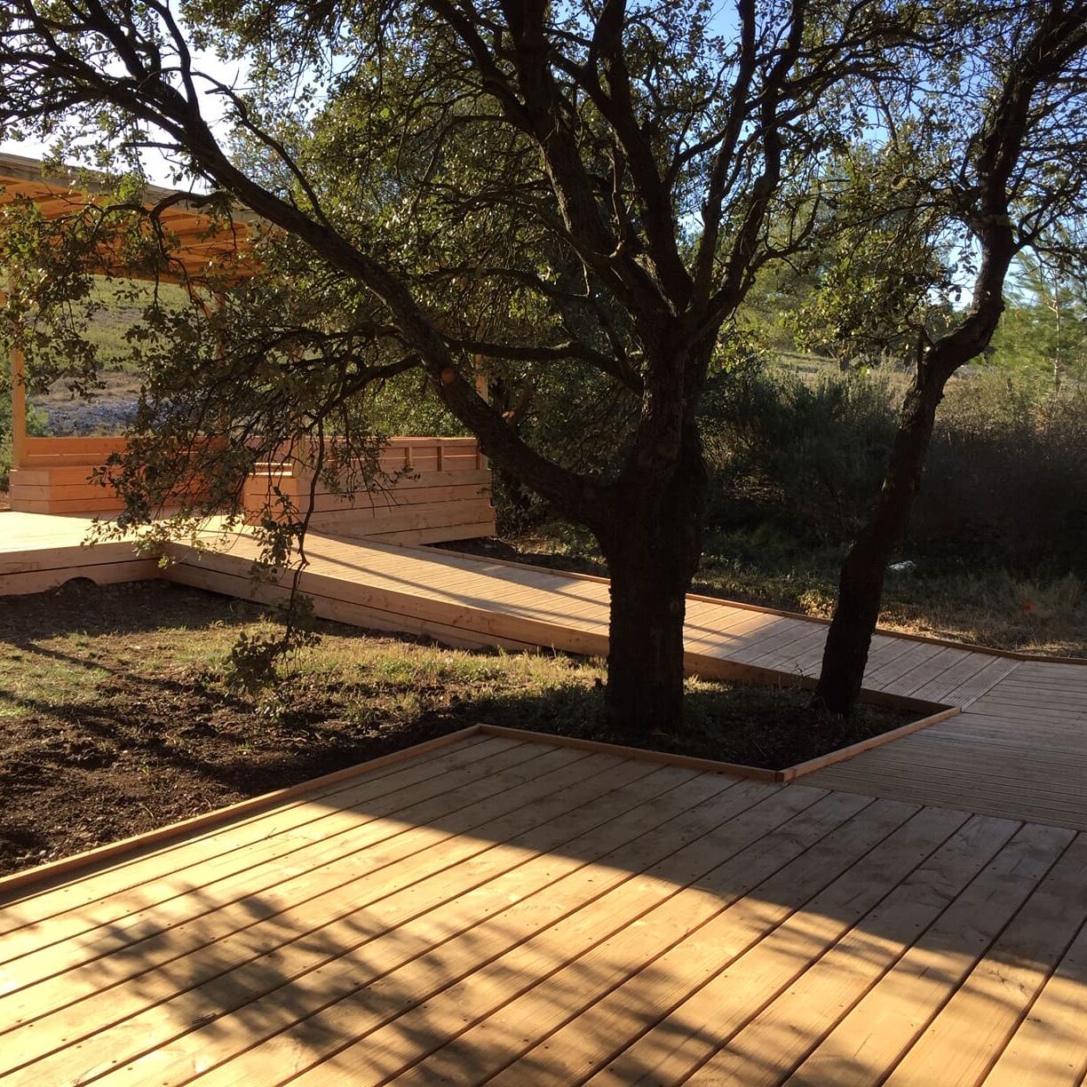 Création de terrasses de R.T.E. (Réseau Transport d’Électricité) – Les Milles