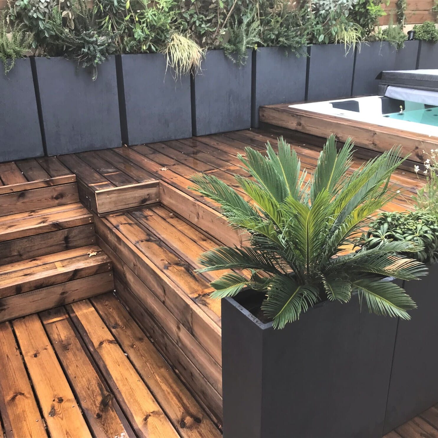 Aménagement terrasse maison de village à Saint Cannat