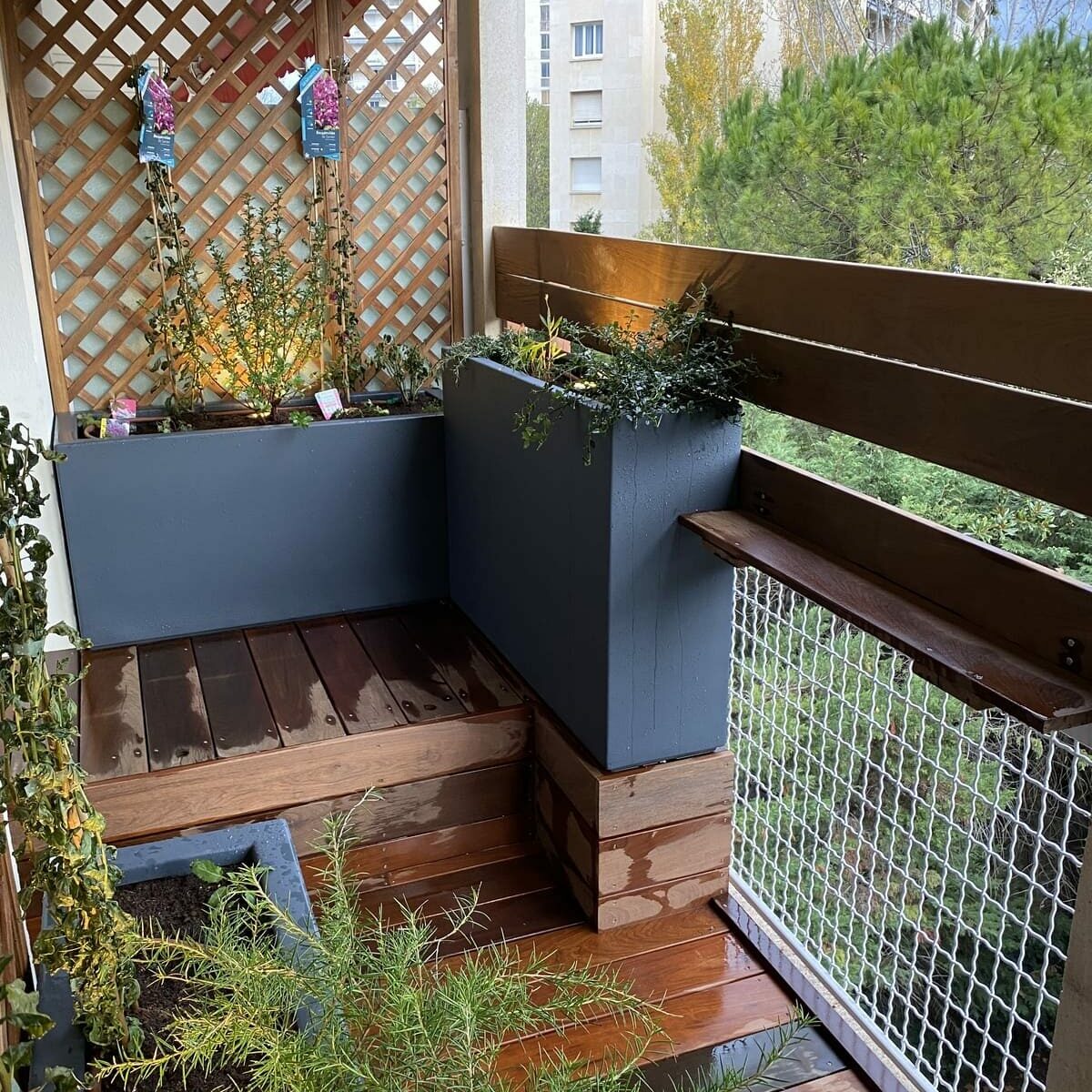 Balcon d’un appartement bourgeois à Marseille Prado en Provence