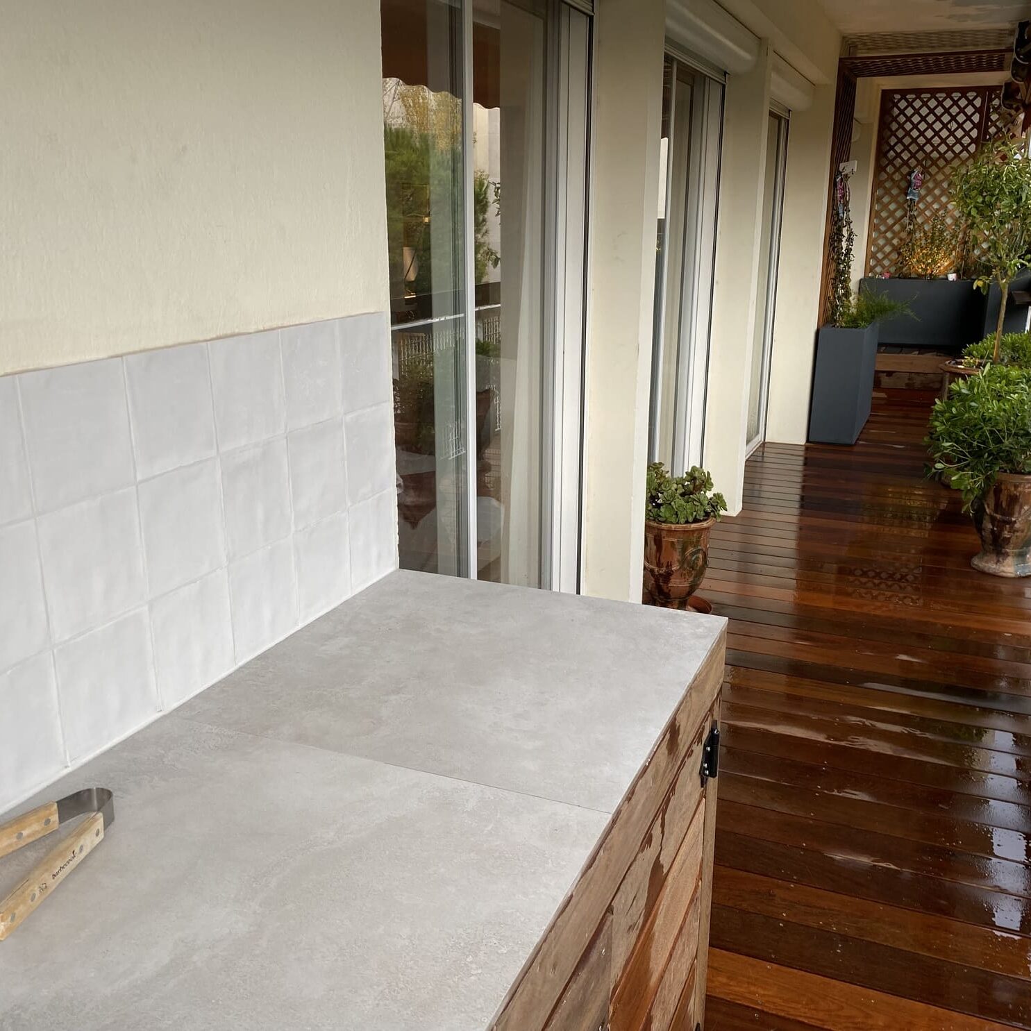 Balcon d’un appartement bourgeois à Marseille Prado en Provence