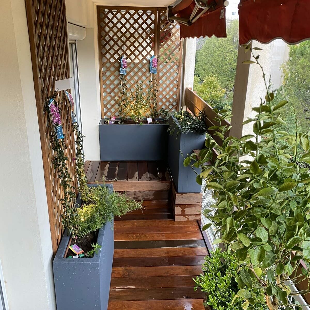 Balcon d’un appartement bourgeois à Marseille Prado en Provence