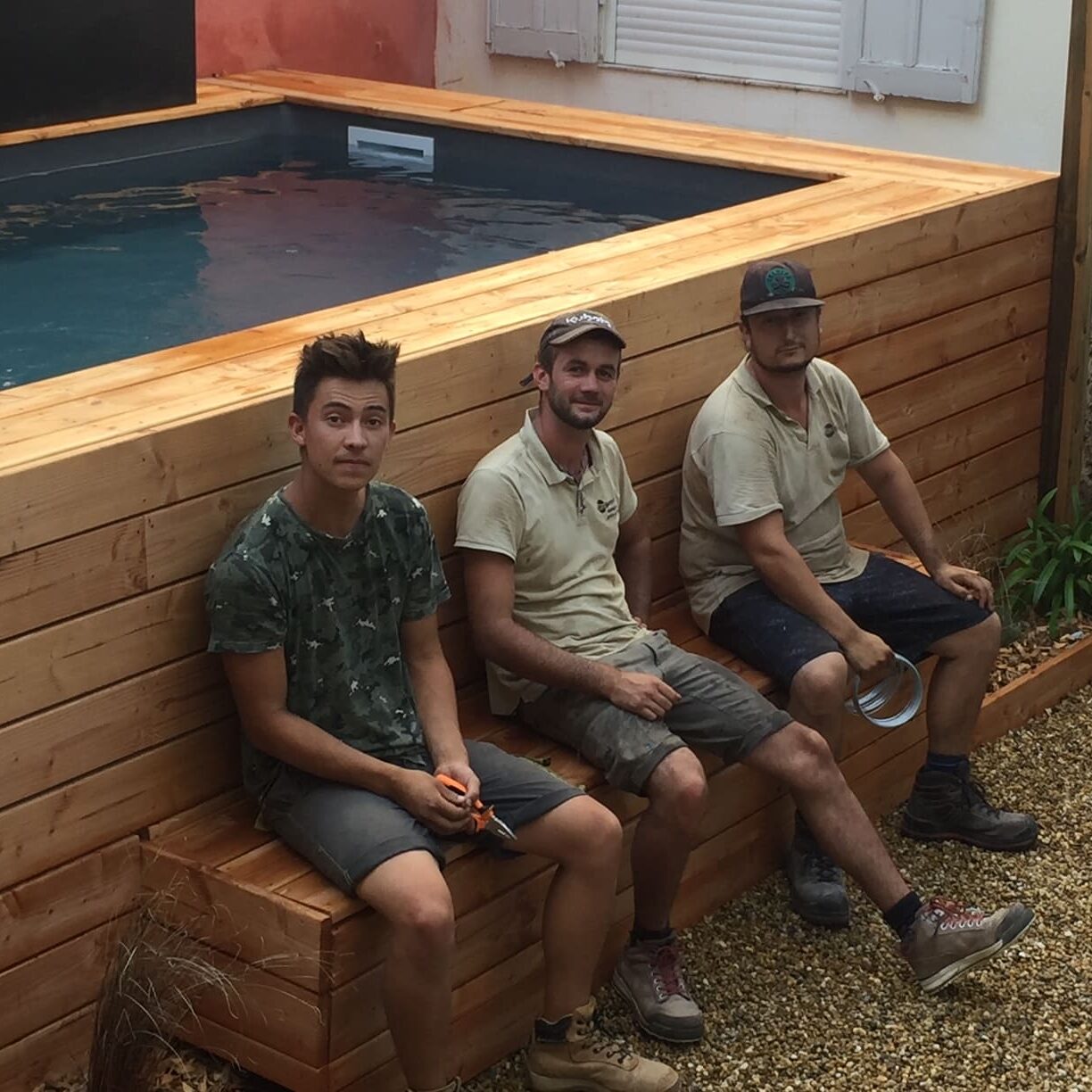 Mini piscine d'un jardin de ville rue Paradis à Marseille