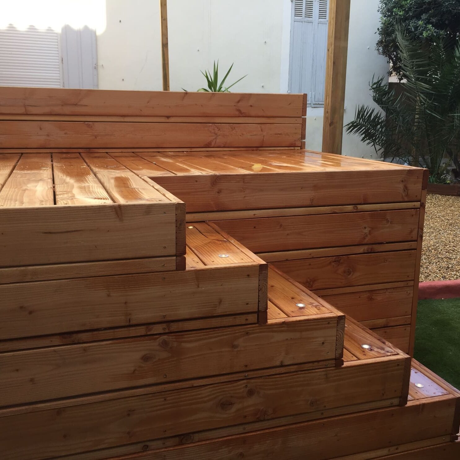 Mini-piscine d'un jardin de ville rue Paradis à Marseille