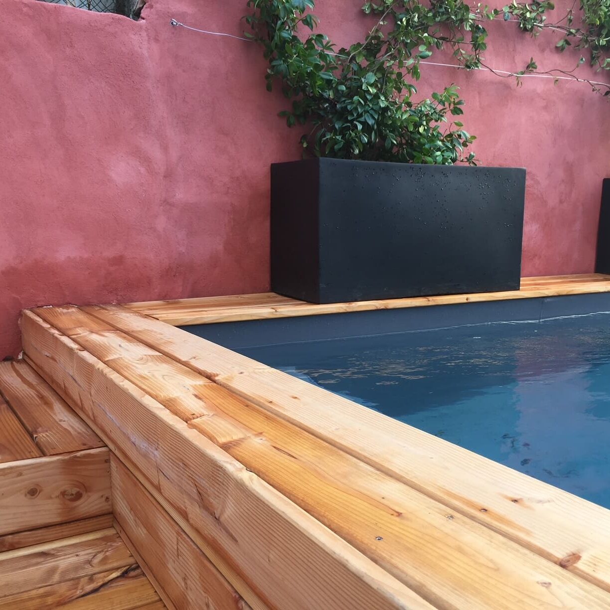 Mini-piscine d'un jardin de ville rue Paradis à Marseille