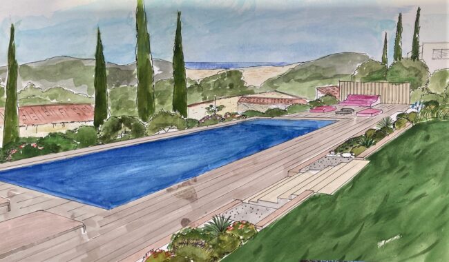 Projet d'aménagement d'un espace piscine et des extérieurs à Ollioules