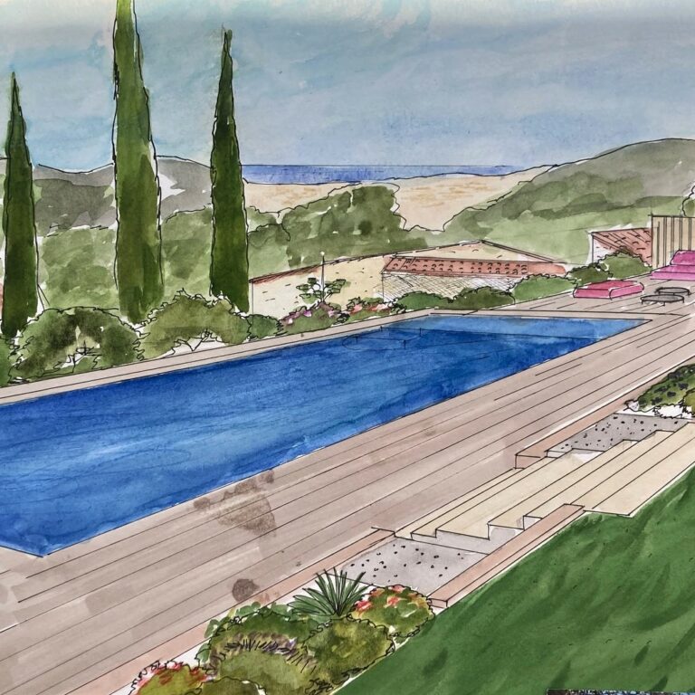 Projet d'aménagement d'un espace piscine et des extérieurs à Ollioules