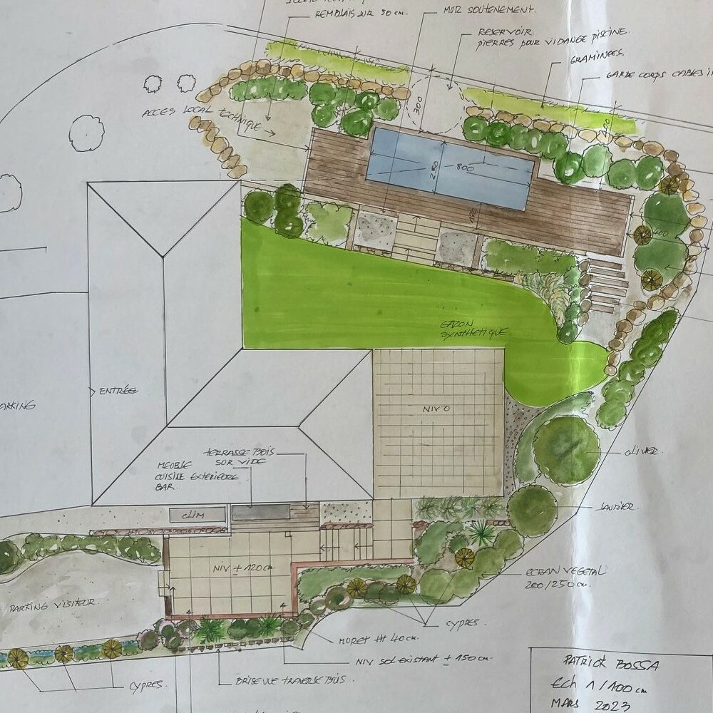 Projet d'aménagement d'un espace piscine et des extérieurs à Ollioules