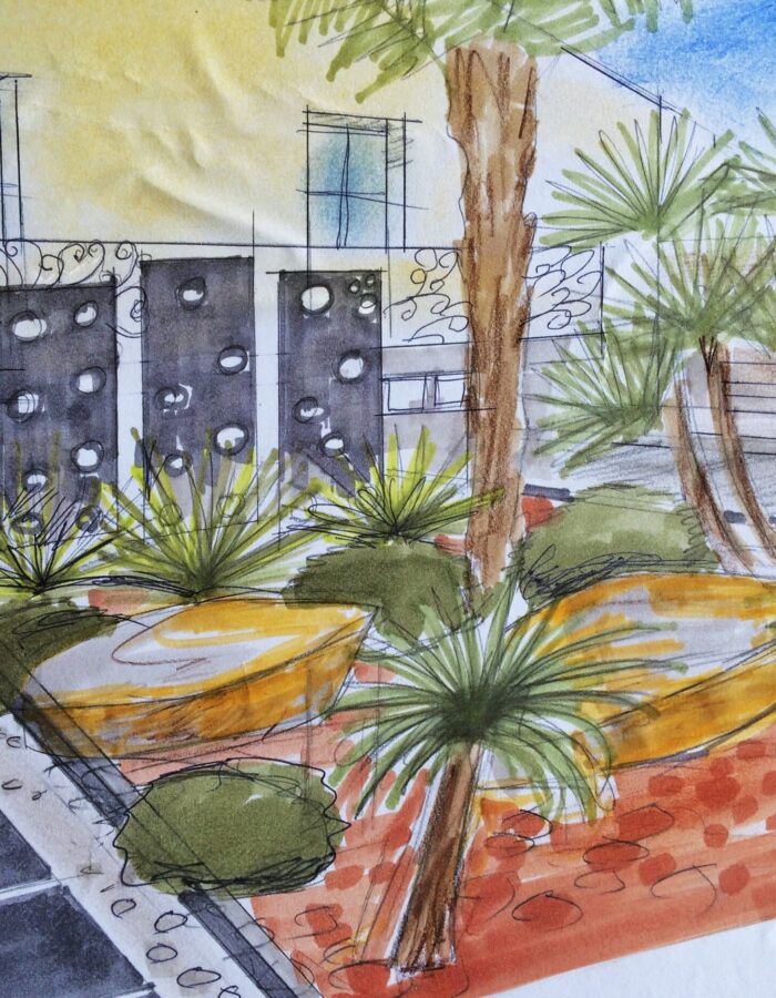 Projet paysager de design extérieur d'une maison en région Parisienne