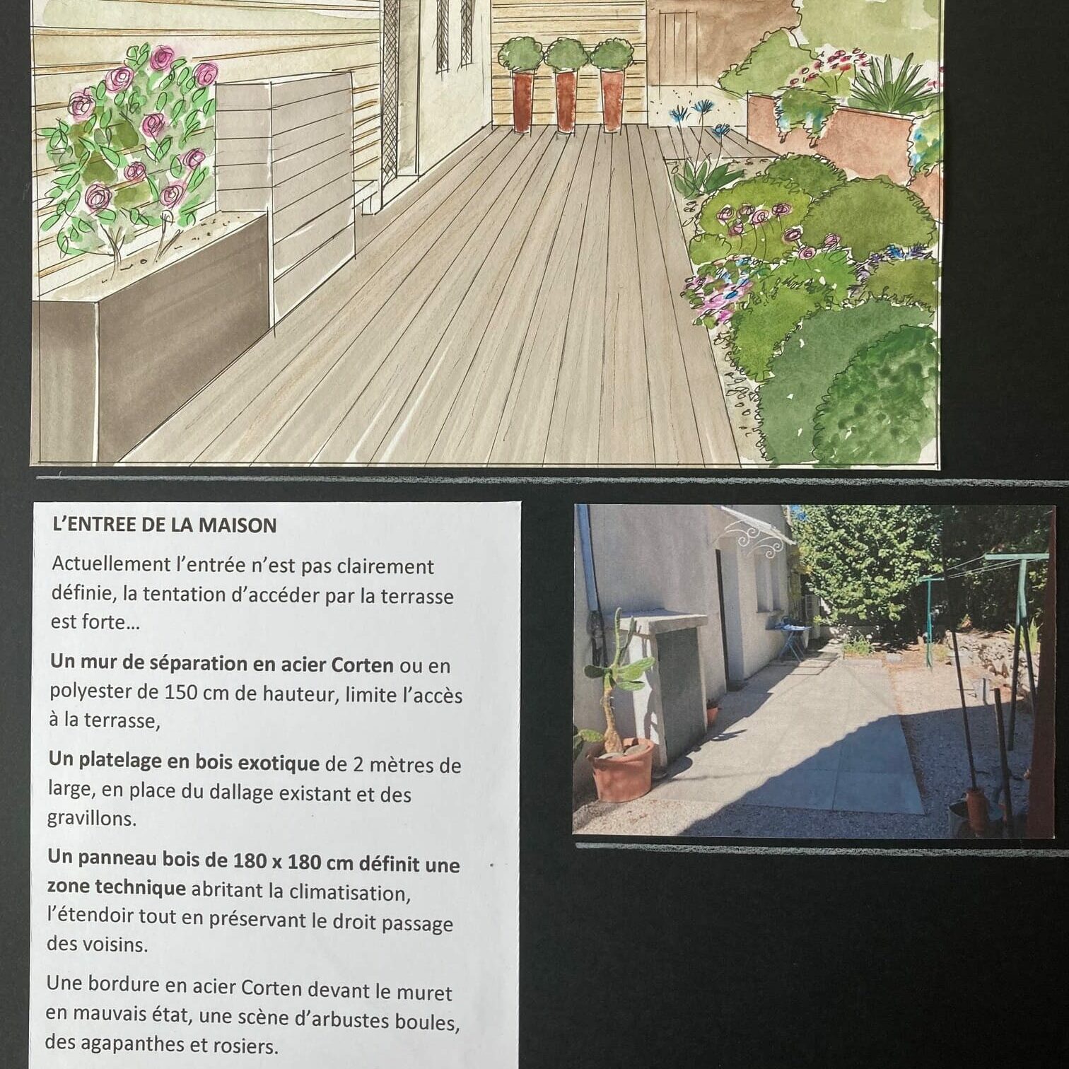 Projet paysager d'un jardin d'une maison de campagne à Éguilles