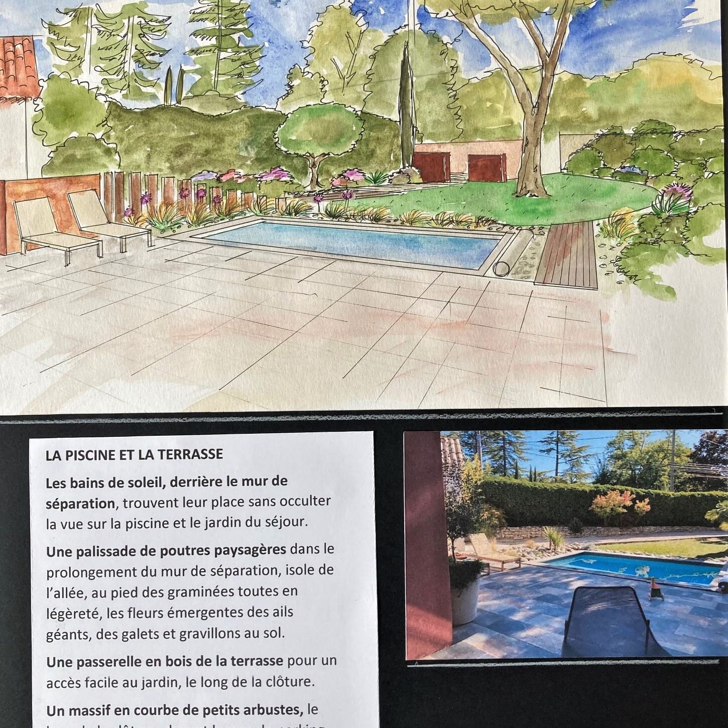 Projet paysager d'un jardin d'une maison de campagne à Éguilles