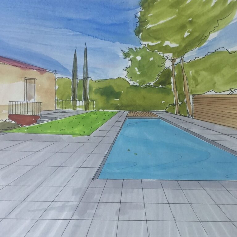 Projet paysager d'une maison résidentielle à la Penne sur Huveaune