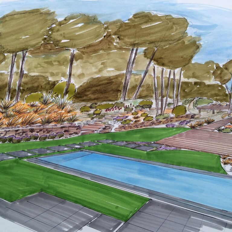 Projet paysager d'une propriété dans la forêt à Puyloubier en Provence