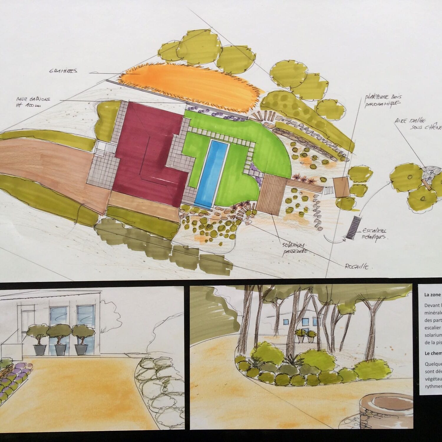 Projet paysager d'une propriété dans la forêt à Puyloubier en Provence