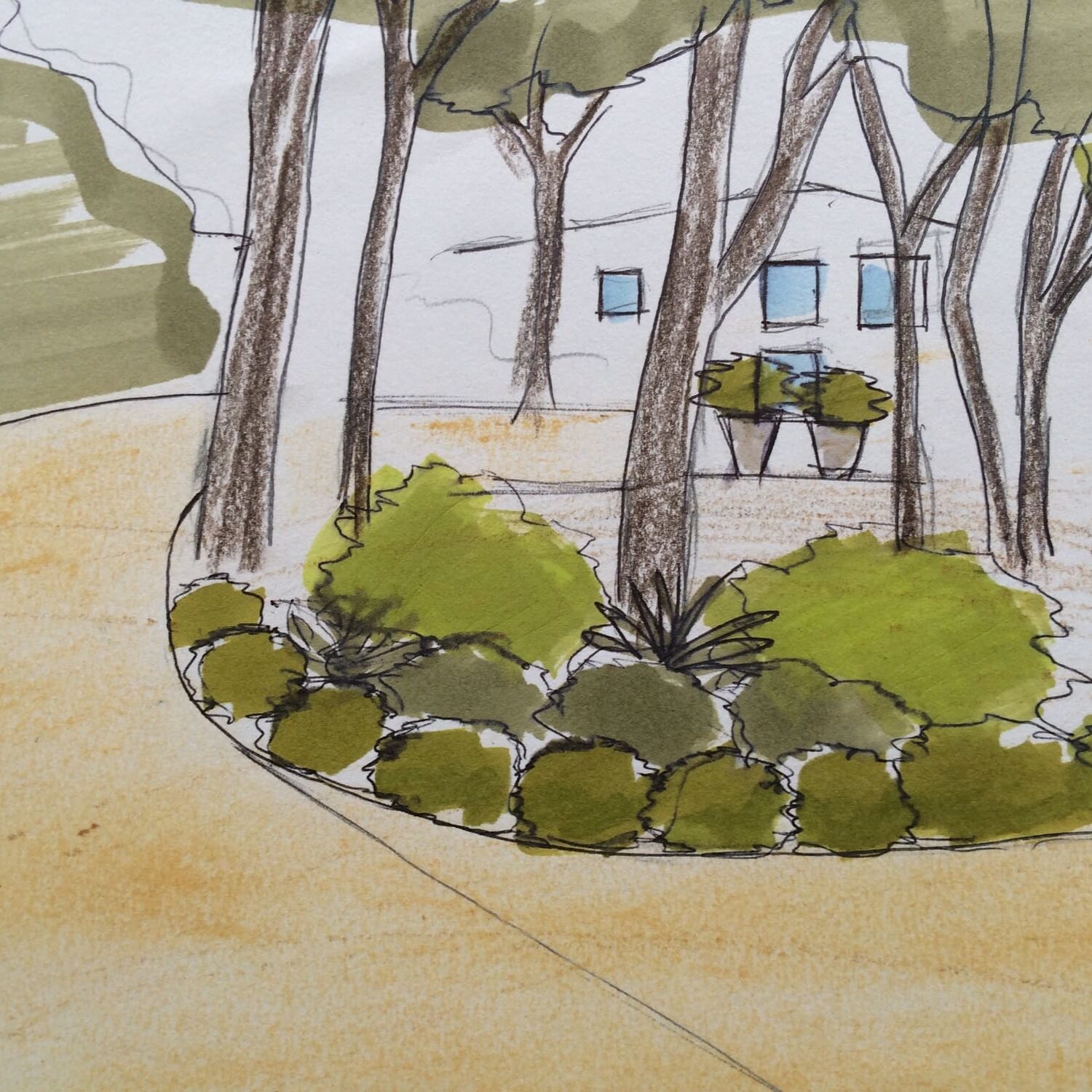 Projet paysager d'une propriété dans la forêt à Puyloubier en Provence