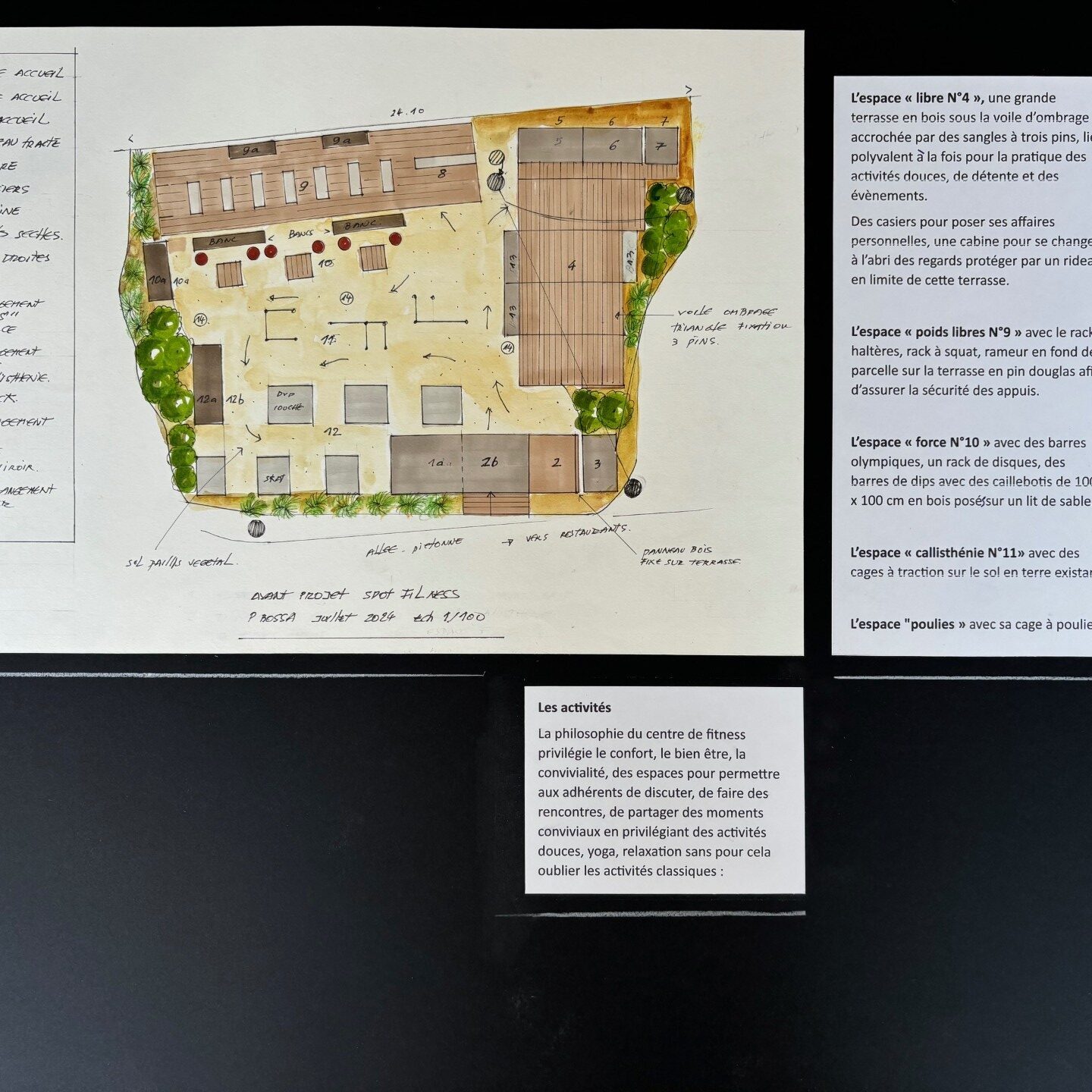 Projet centre de fitness extérieur à la Grande Motte par Bao Garden