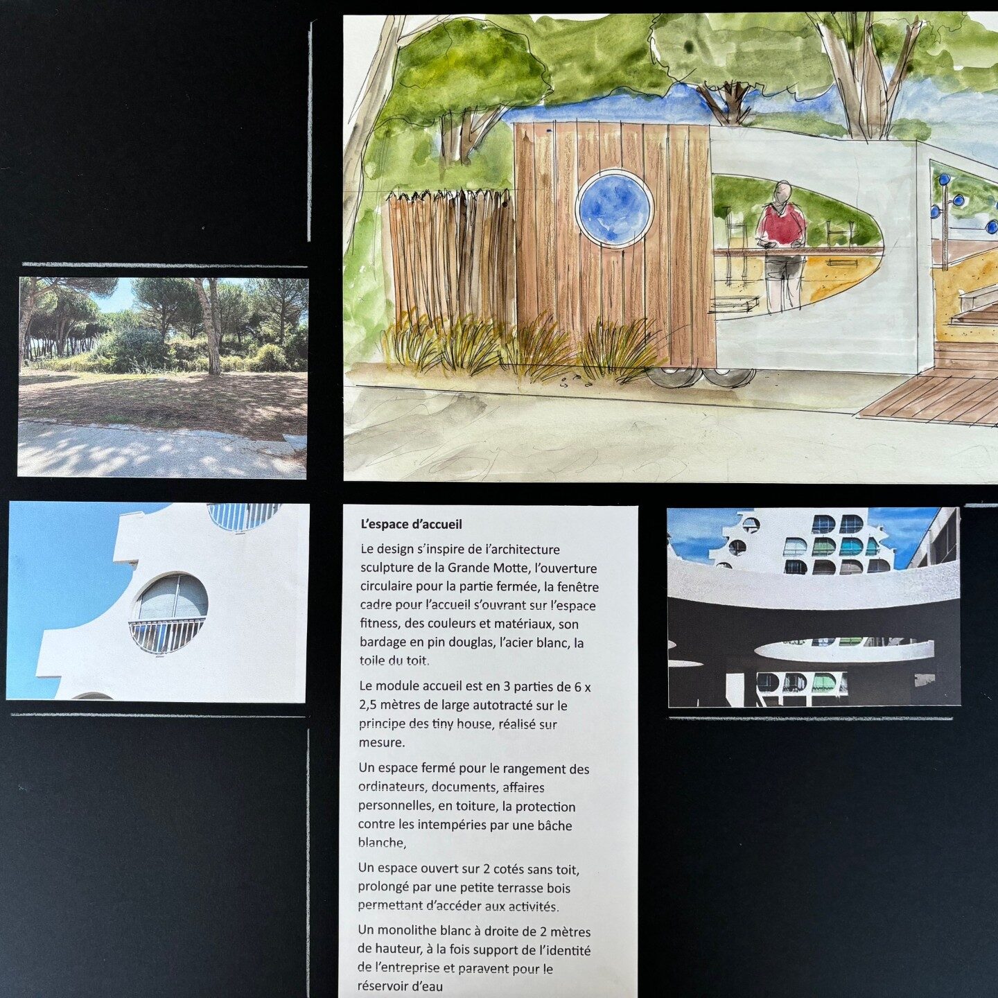 Projet centre de fitness extérieur à la Grande Motte par Bao Garden